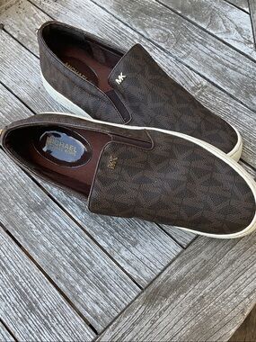 Michael Kors Keaton MK Monogram Slip-On Sneakers